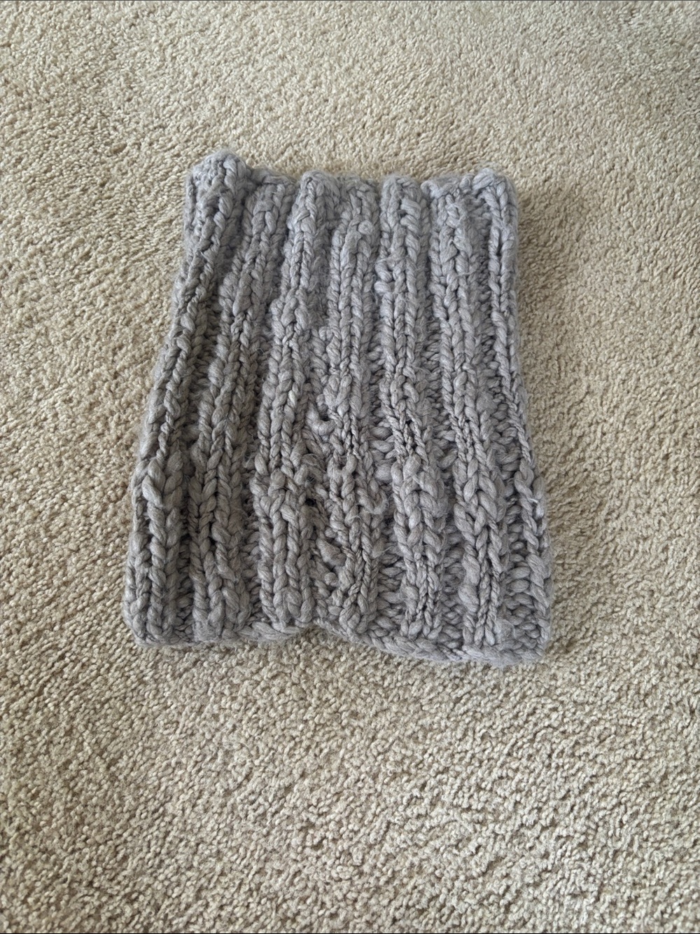 American Eagle Outfitters Gray Chunky Knit Midi Skirt